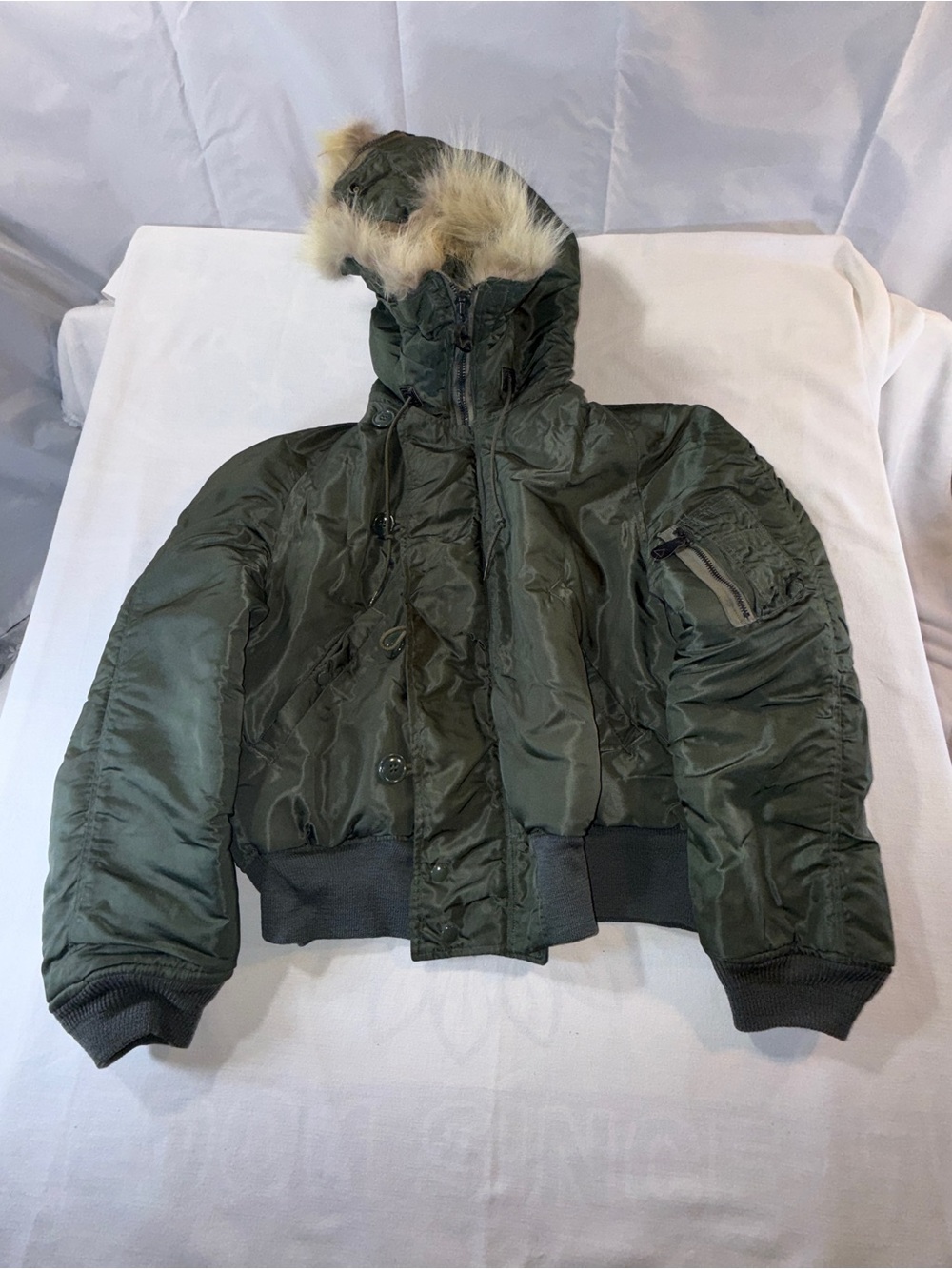 Vintage military issue 1971 US Air Force N-2B parka Flying Jacket men’s large